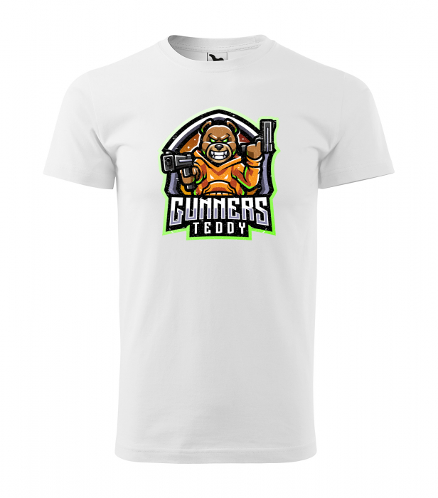Tricou personalizat pentru cei pasionati de gaming, cadoul perfect, Gunners Teddy Team [1]