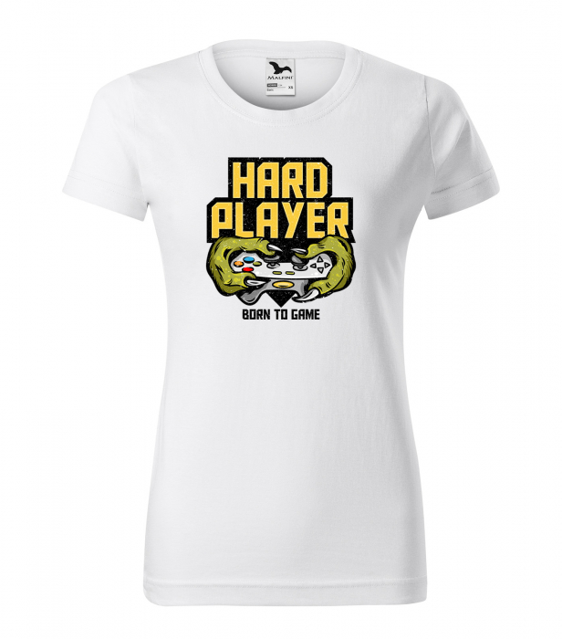 Tricou personalizat pentru cei pasionati de gaming, cadoul perfect, Hard Player - Born to Game [1]