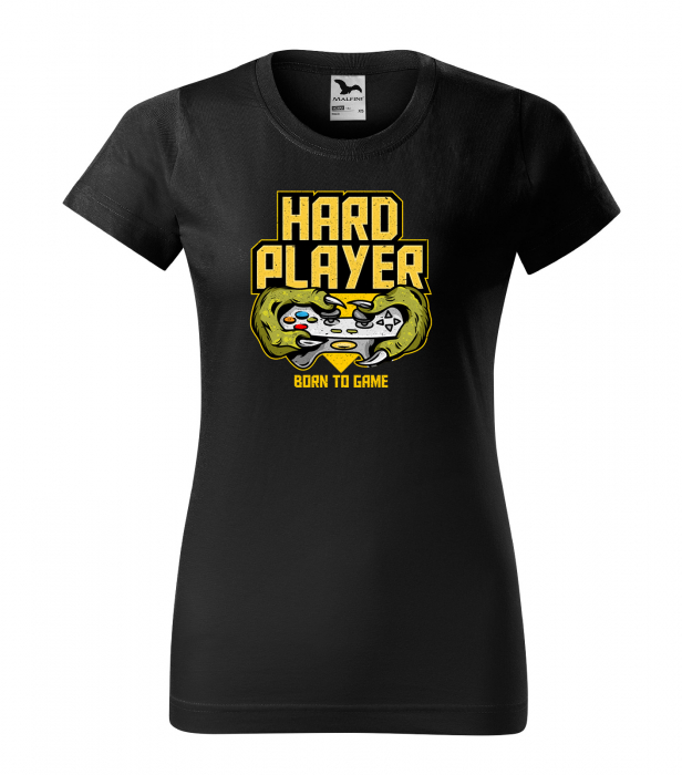Tricou personalizat pentru cei pasionati de gaming, cadoul perfect, Hard Player - Born to Game [1]