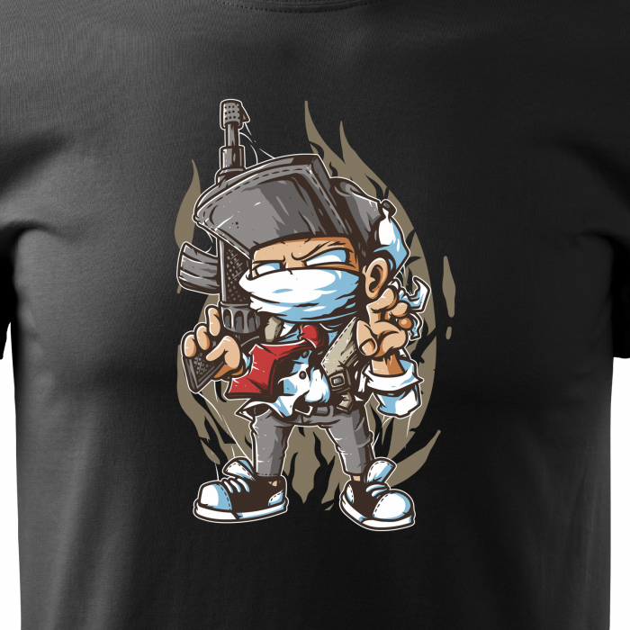 Tricou personalizat pentru cei pasionati de gaming, cadoul perfect, Masked Soldier [2]