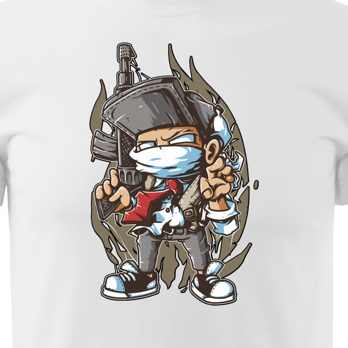 Tricou personalizat pentru cei pasionati de gaming, cadoul perfect, Masked Soldier [2]