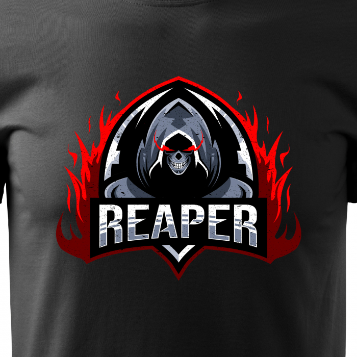 Tricou personalizat pentru cei pasionati de gaming, cadoul perfect, Reaper Fighter Shield [2]