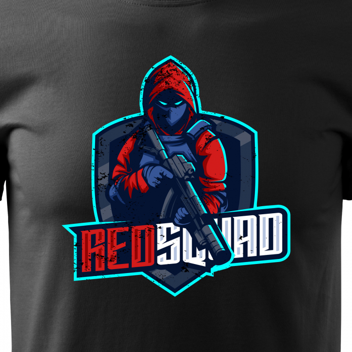 Tricou personalizat pentru cei pasionati de gaming, cadoul perfect, Red Squad Soldier [2]