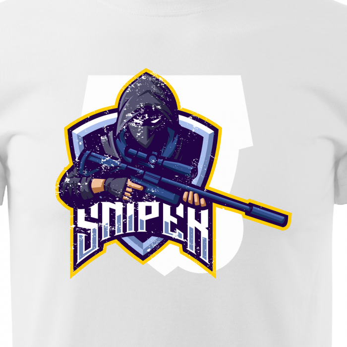 Tricou personalizat pentru cei pasionati de gaming, cadoul perfect, Sniper Soldier [2]