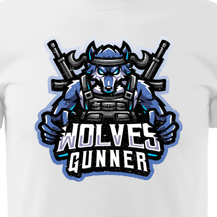 Tricou personalizat pentru cei pasionati de gaming, cadoul perfect, Wolves Gunner [2]