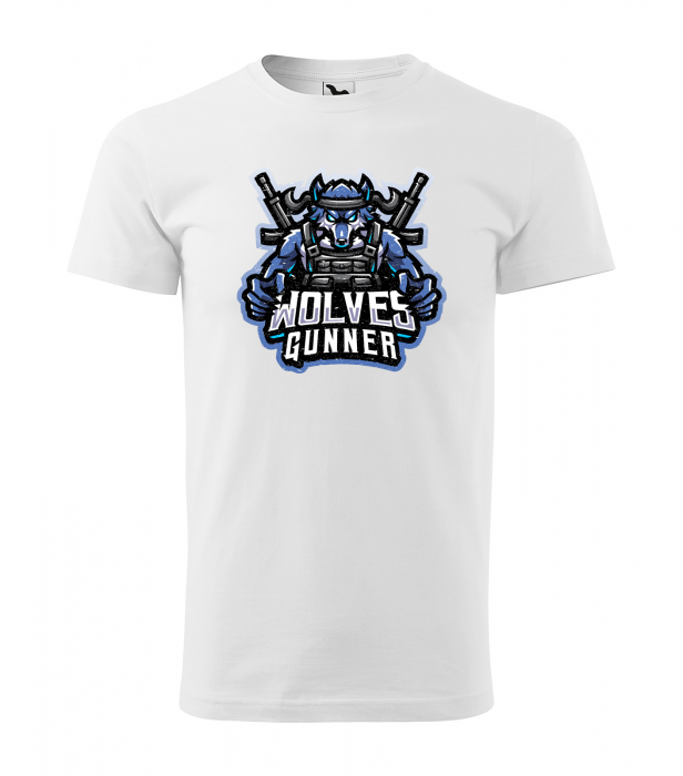 Tricou personalizat pentru cei pasionati de gaming, cadoul perfect, Wolves Gunner [1]