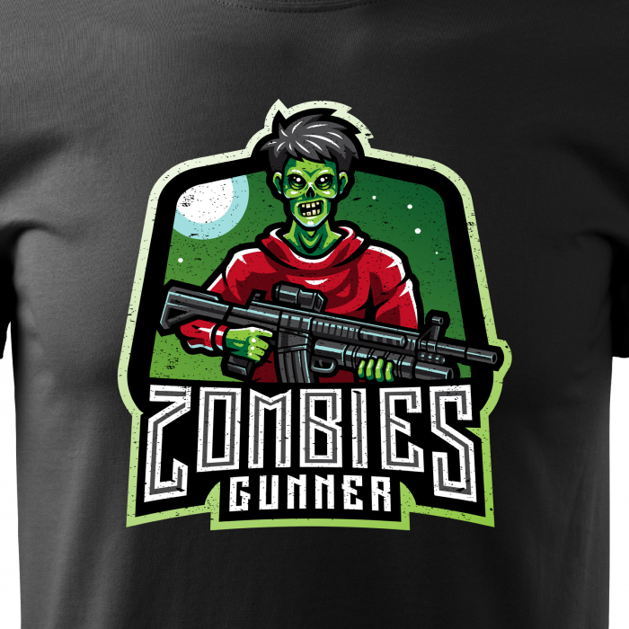 Tricou personalizat pentru cei pasionati de gaming, cadoul perfect, Zombie Gunners [2]