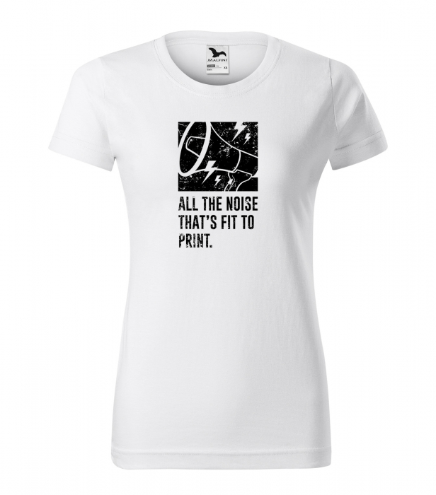 Tricou personalizat pentru cei pasionati de muzica, cadoul perfect, All The Noise Thats Fit to Print [1]