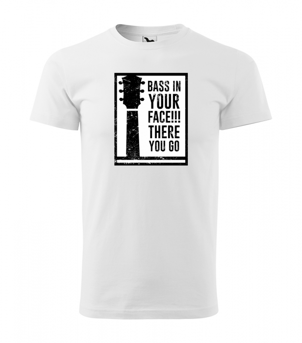 Tricou personalizat pentru cei pasionati de muzica, cadoul perfect, Bass in Your Face [1]