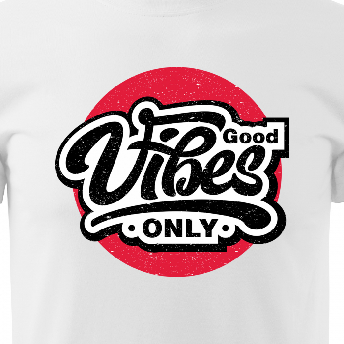 Tricou personalizat pentru cei pasionati de muzica, cadoul perfect, Good Vibes Only [2]