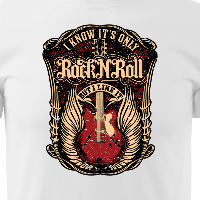 Tricou personalizat pentru cei pasionati de muzica, cadoul perfect, I Know, Its Only Rock'N'Roll [2]