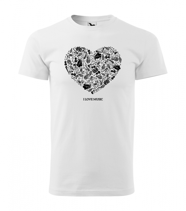 Tricou personalizat pentru cei pasionati de muzica, cadoul perfect, I Love All Music [1]