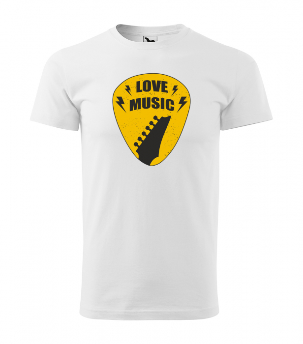 Tricou personalizat pentru cei pasionati de muzica, cadoul perfect, Love Music Shield [1]