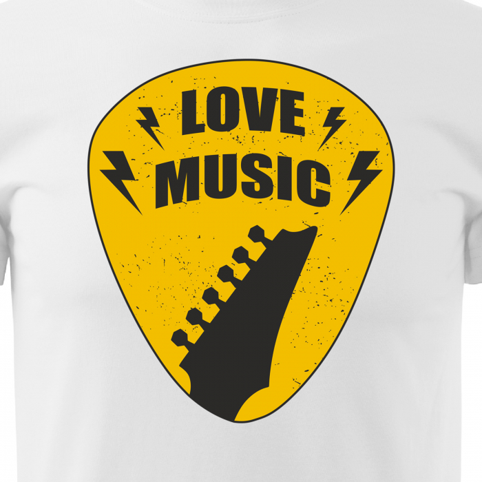 Tricou personalizat pentru cei pasionati de muzica, cadoul perfect, Love Music Shield [2]