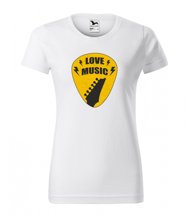 Tricou personalizat pentru cei pasionati de muzica, cadoul perfect, Love Music Shield [1]