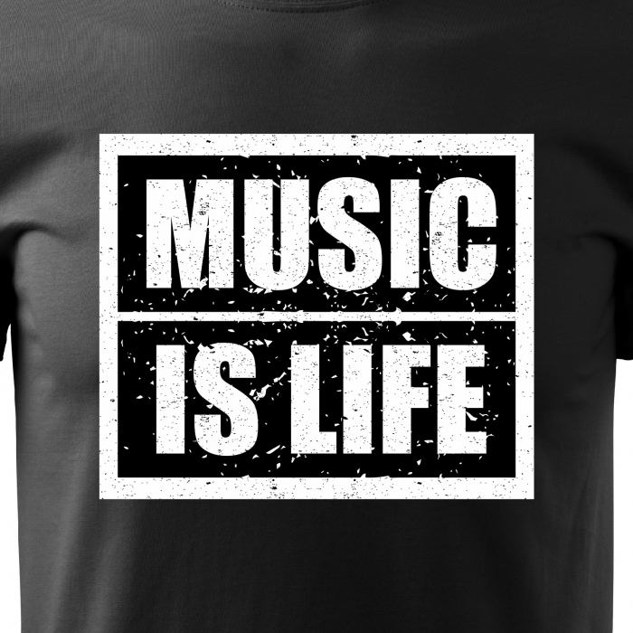 Tricou personalizat pentru cei pasionati de muzica, cadoul perfect, Music Is Life [2]