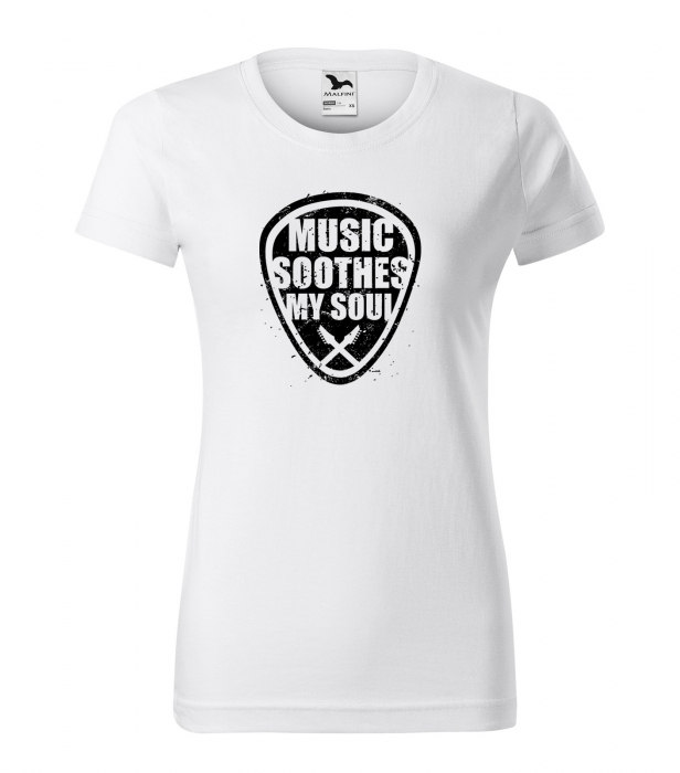 Tricou personalizat pentru cei pasionati de muzica, cadoul perfect, Music Soothes My Soul [1]