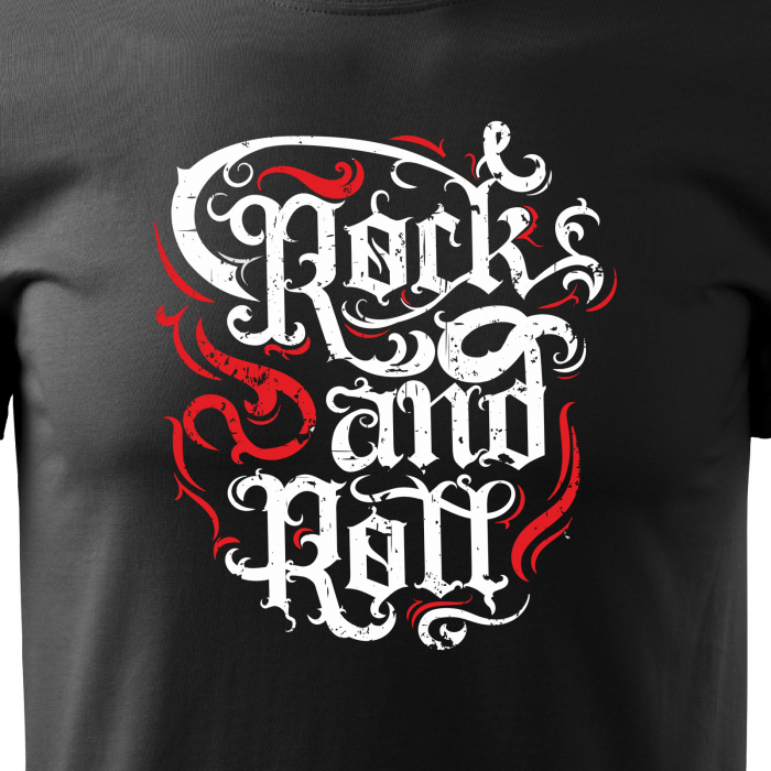 Tricou personalizat pentru cei pasionati de muzica, cadoul perfect, Rock And Roll [2]