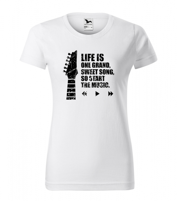 Tricou personalizat pentru cei pasionati de muzica, cadoul perfect, Start The Music [1]