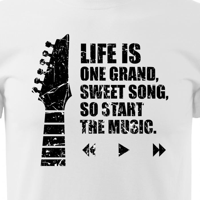 Tricou personalizat pentru cei pasionati de muzica, cadoul perfect, Start The Music [2]