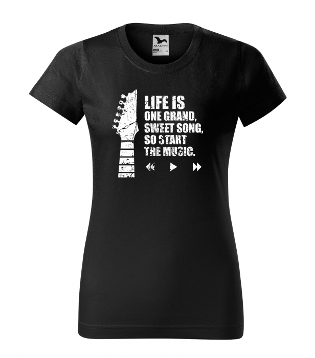 Tricou personalizat pentru cei pasionati de muzica, cadoul perfect, Start The Music [1]