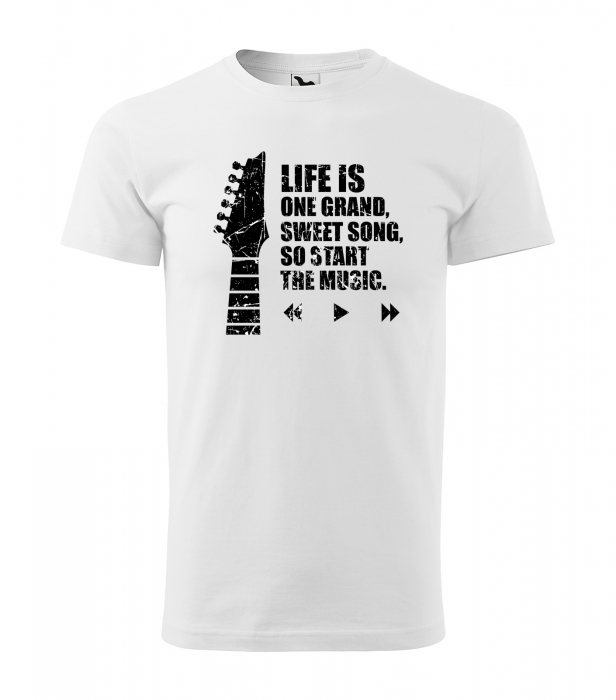 Tricou personalizat pentru cei pasionati de muzica, cadoul perfect, Start The Music [1]