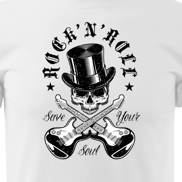 Tricou personalizat pentru cei pasionati de muzica, cadoul perfect, Two Guitars - Rock'N'Roll [2]