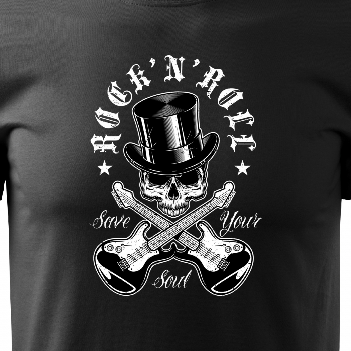 Tricou personalizat pentru cei pasionati de muzica, cadoul perfect, Two Guitars - Rock'N'Roll [2]