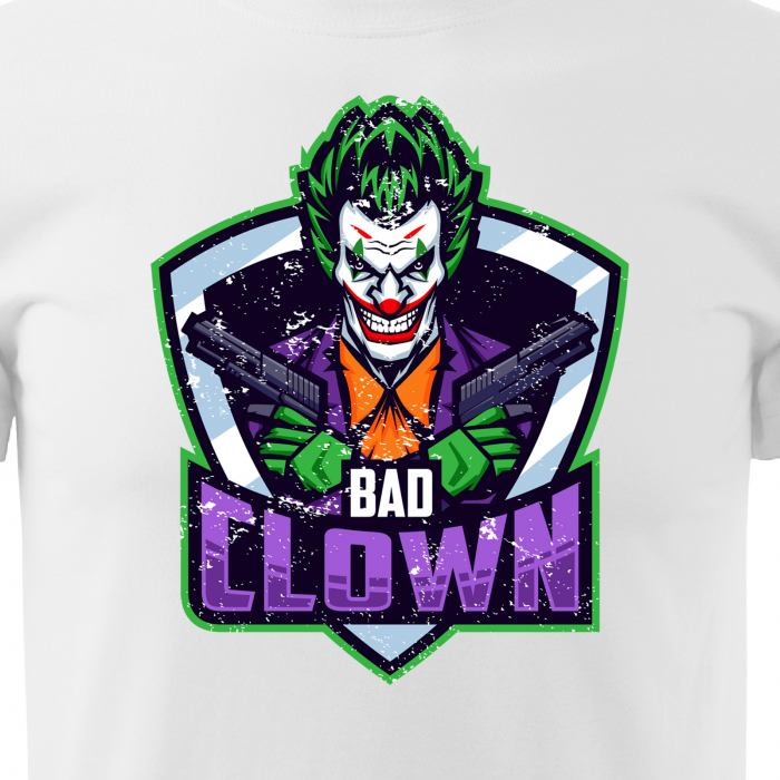 Tricou personalizat pentru gameri, cadoul perfect, Bad Clown [2]
