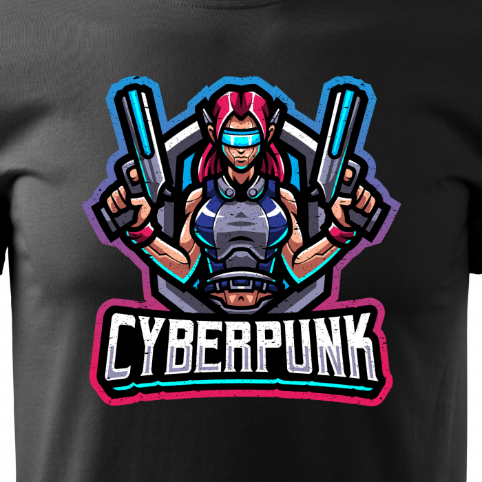 Tricou personalizat pentru gameri, cadoul perfect, Cyber Punk [2]