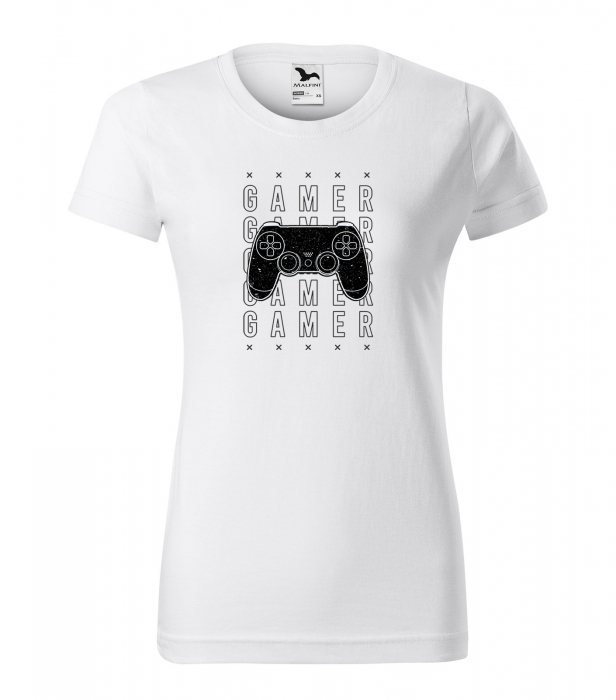 Tricou personalizat pentru gameri, cadoul perfect, Gamer Gamer Gamer [1]