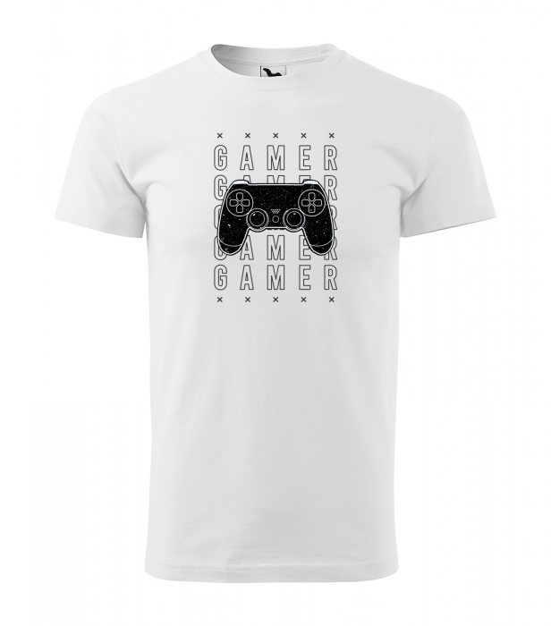 Tricou personalizat pentru gameri, cadoul perfect, Gamer Gamer Gamer [1]