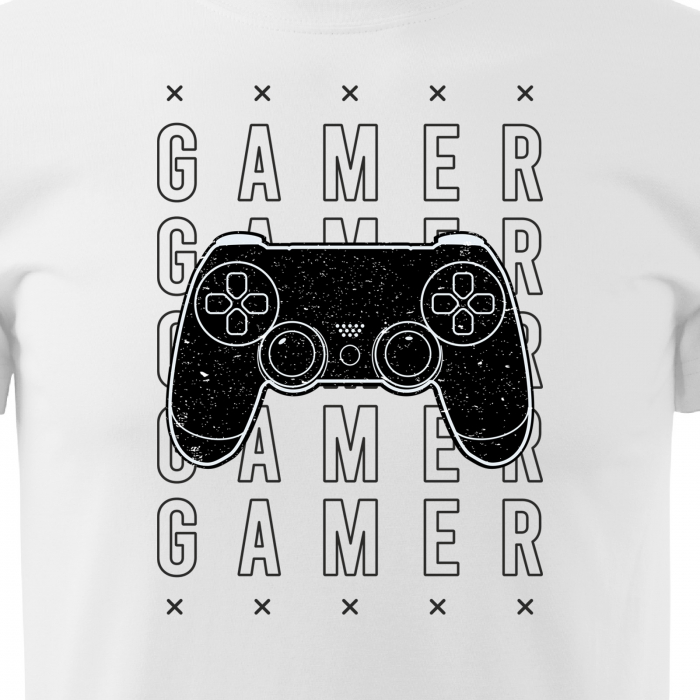 Tricou personalizat pentru gameri, cadoul perfect, Gamer Gamer Gamer [2]