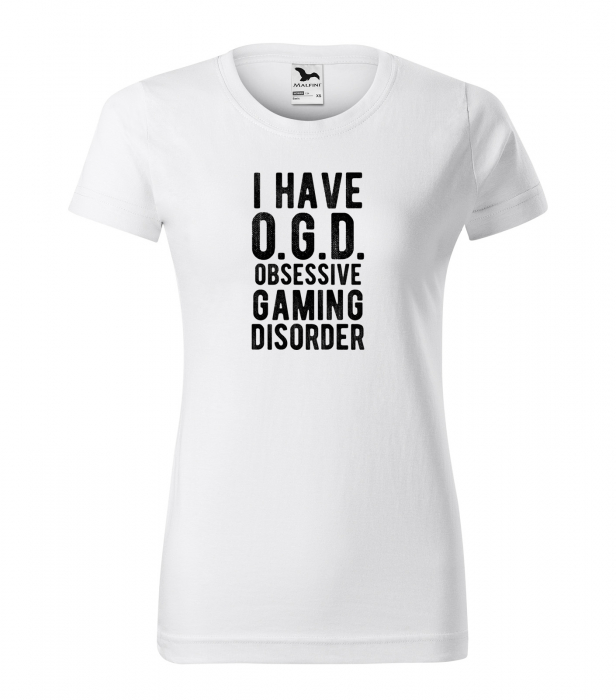 Tricou personalizat pentru gameri, cadoul perfect, I Have Obsesive Gaming Disorder [1]
