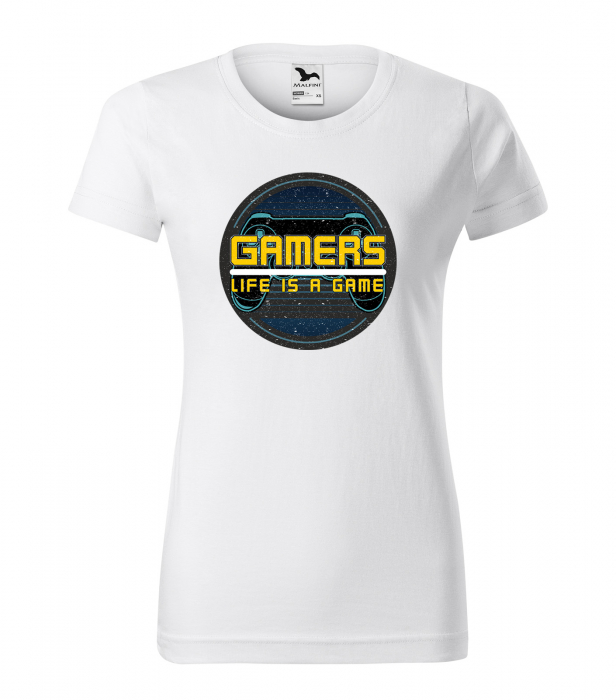 Tricou personalizat pentru gameri, cadoul perfect, Life is a Game [1]