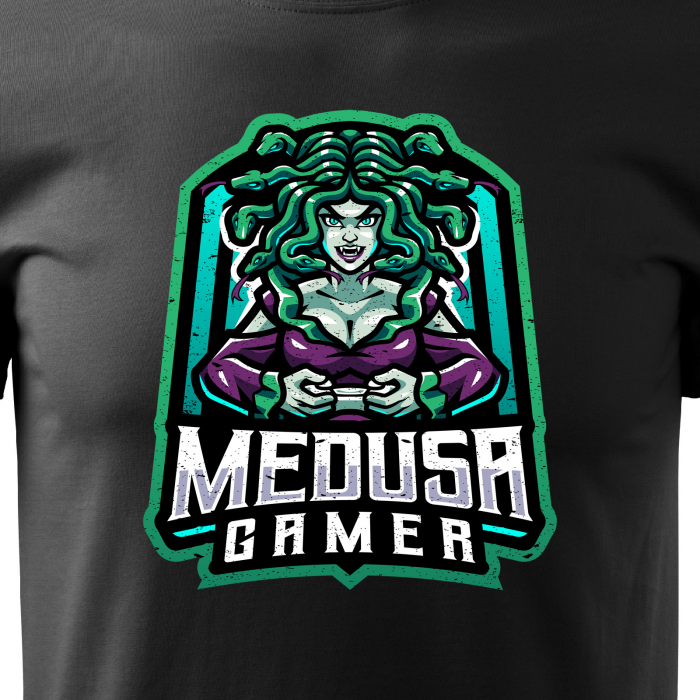 Tricou personalizat pentru gameri, cadoul perfect, Medusa Gamer [2]