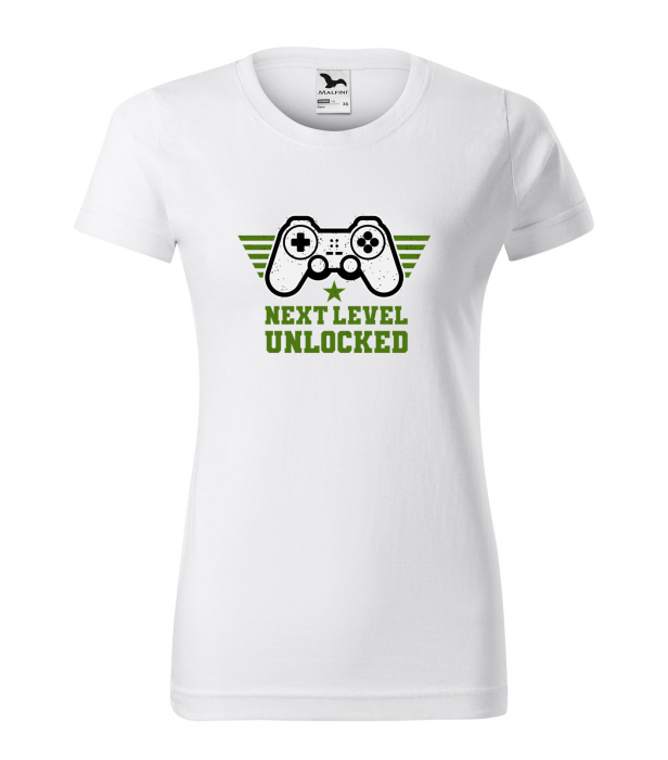 Tricou personalizat pentru gameri, cadoul perfect, Next Level is Now Unlocked [1]