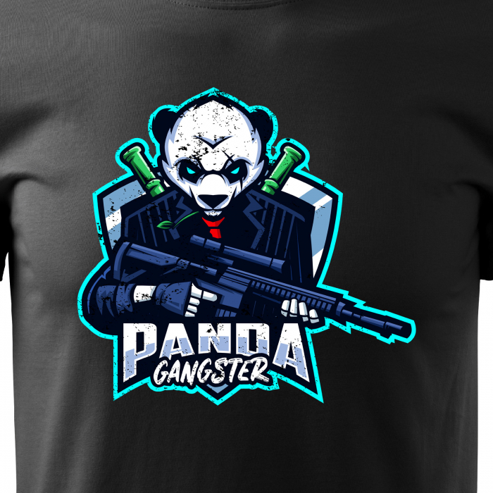 Tricou personalizat pentru gameri, cadoul perfect, Panda Gangster [2]