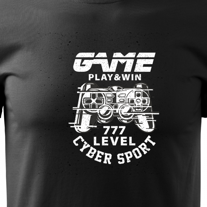 Tricou personalizat pentru gameri, cadoul perfect, Play and Win - Cyber Sport [2]