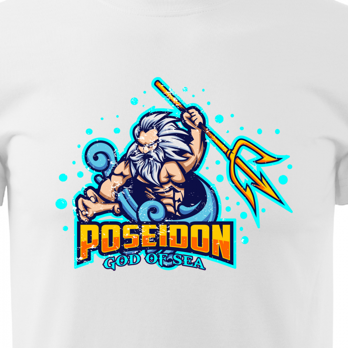 Tricou personalizat pentru gameri, cadoul perfect, Poseidon God of Sea [2]
