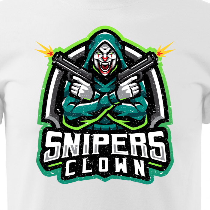 Tricou personalizat pentru gameri, cadoul perfect, Sniper Clowns [2]
