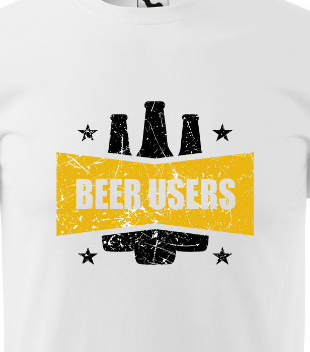 Tricou personalizat pentru petrecareti, cadoul perfect, Beer Users [2]