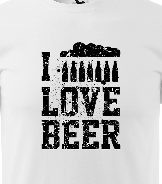 Tricou personalizat pentru petrecareti, cadoul perfect, I Love Beer [2]