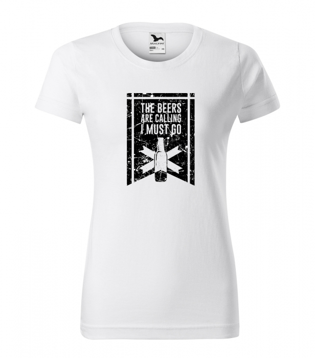 Tricou personalizat pentru petrecareti, cadoul perfect, The Beers Are Calling, I Must Go Now [1]