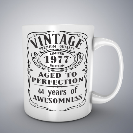 Cani aniversare - Cana cu mesaj aniversar, Aged To Perfection