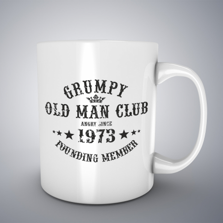 Cani aniversare - Cana cu mesaj aniversar, Grumpy Old Man