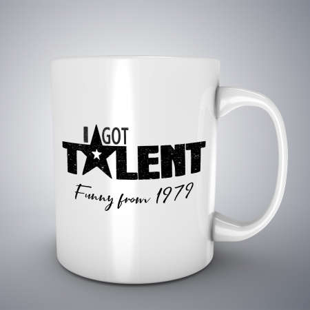 Cani ceramice - Cana cu mesaj aniversar, I Got Talent, Funny From