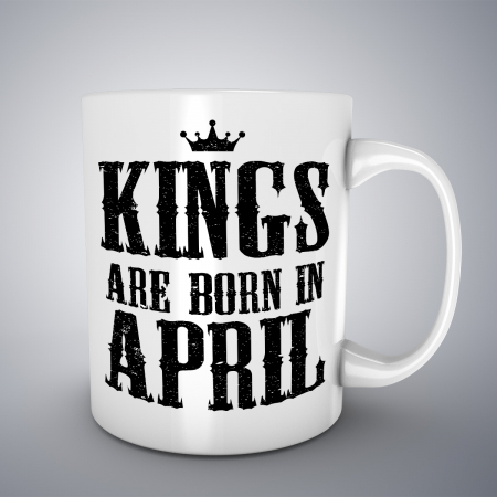 Cani aniversare - Cana cu mesaj aniversar, Kings Are Born In