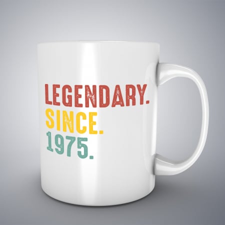 Cani aniversare - Cana cu mesaj aniversar, Legendary Since...