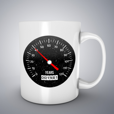 Cani aniversare - Cana cu mesaj aniversar, Speed Your Age